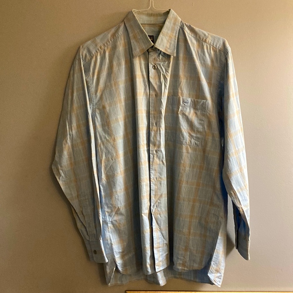 IKE Behar light blue with tan stripes